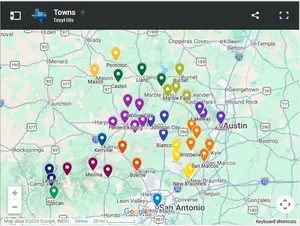 Texas Hill Country Maps don't just show you how to get around. They inspire you to explore. Find lost towns, hidden hot spots, and places you've only heard of.
