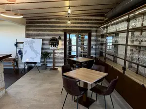 Inside the front door of Andreucci Winery