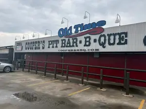 Coopers original location in Llano, Texas.