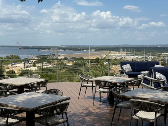 View of Lake LBJ from the Bay View patio