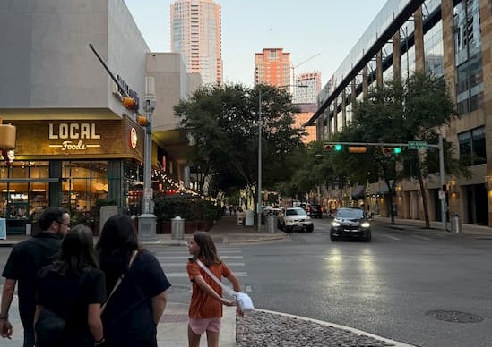 Downtown Austin on the way to North Italia.