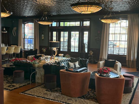 Lounge area on the first floor of the Emigrant