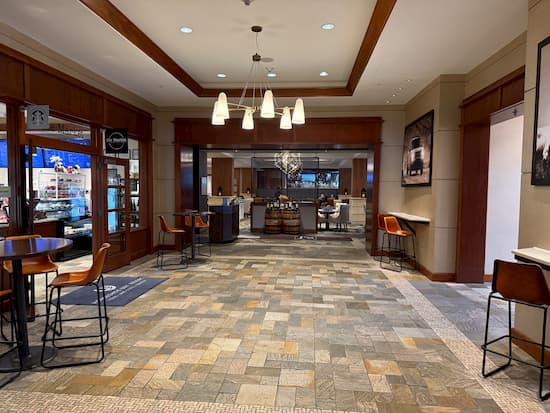 Lobby of the Horseshoe Bay Resort in Marble Falls