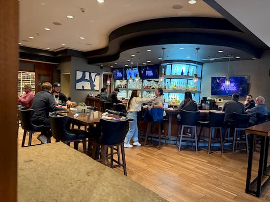 Bar on the main floor of Horseshoe Bay Resort