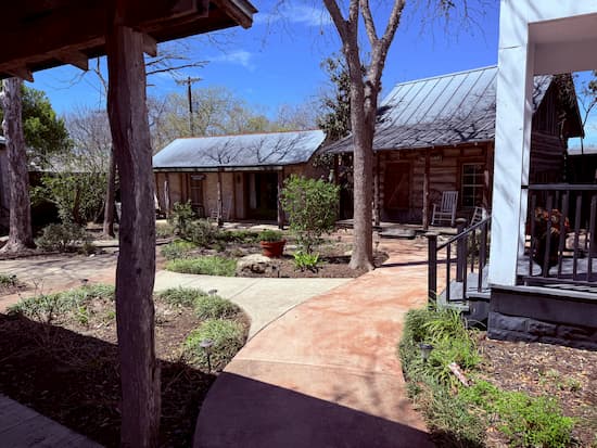 The Kendall courtyard in the back