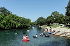 Tubing on the Comal near New Braunfels.