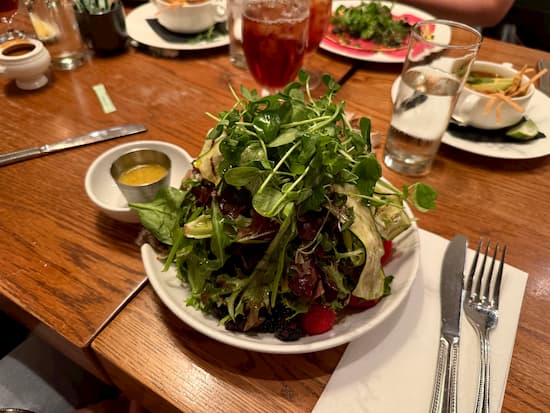 My granddaughter's salad was a little more than she thought