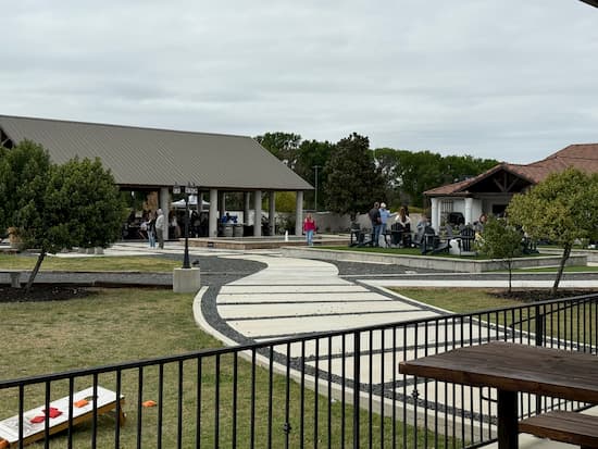 One of Barons Creek's outdoor tasting areas out back