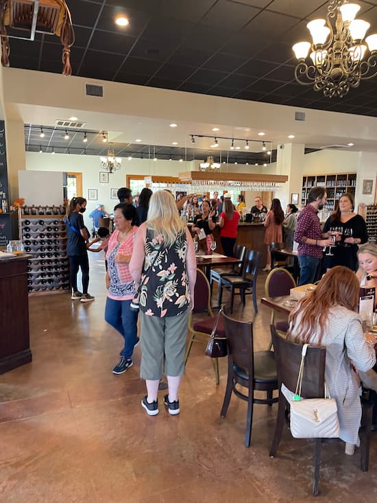 Downtown Fredericksburg location of Barons Creek Vineyards