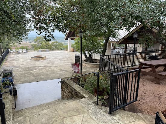 Driftwood Estate Winery Patio.