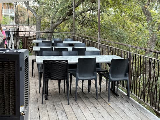 Gruene River Grill back deck