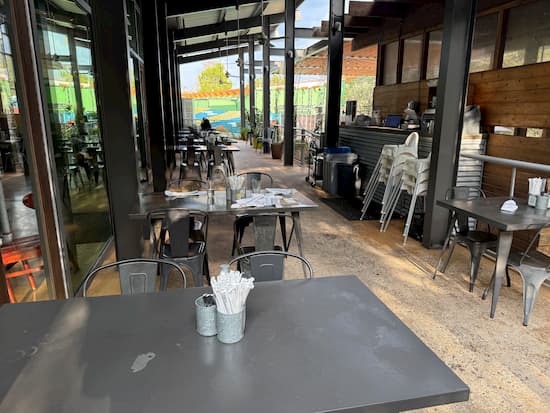 The Leaning Pear deck.