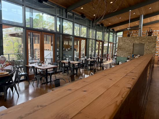 The Leaning Pear from the inside.