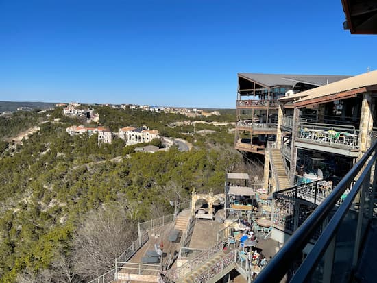 View from the Oasis restaurant on Lake Travis.