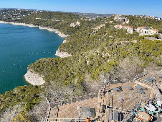 View from The Oasis Lake Travis.