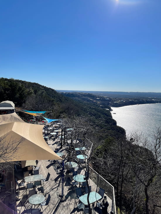 The Oasis Patio on the lower level.