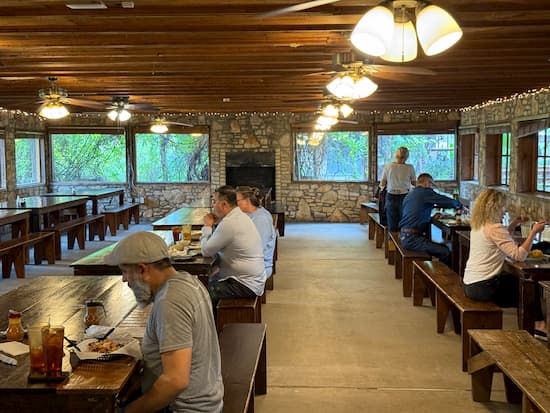 Salt Lick Dining area (one of many).